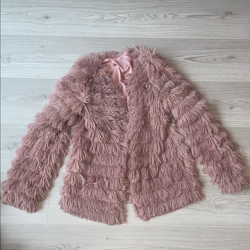 Pink Faux Fur Jacket